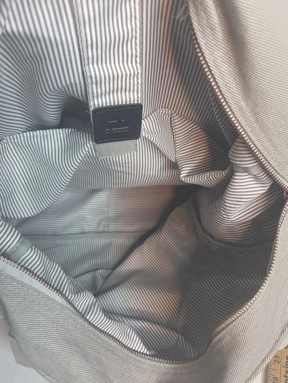 Cutter & Buck Gray Canvas Weekender Tote / Travel Bag